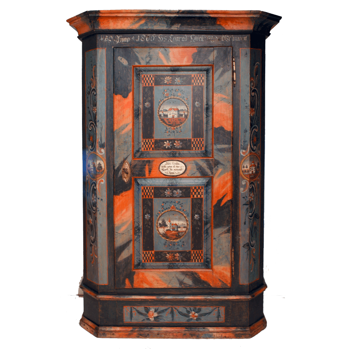 Armoire peinte