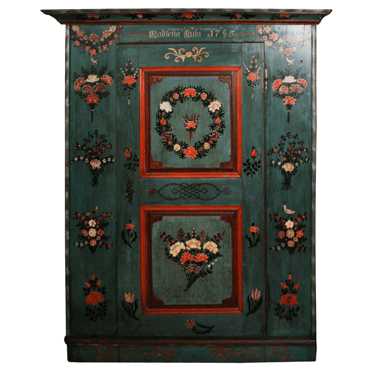 Armoire peinte