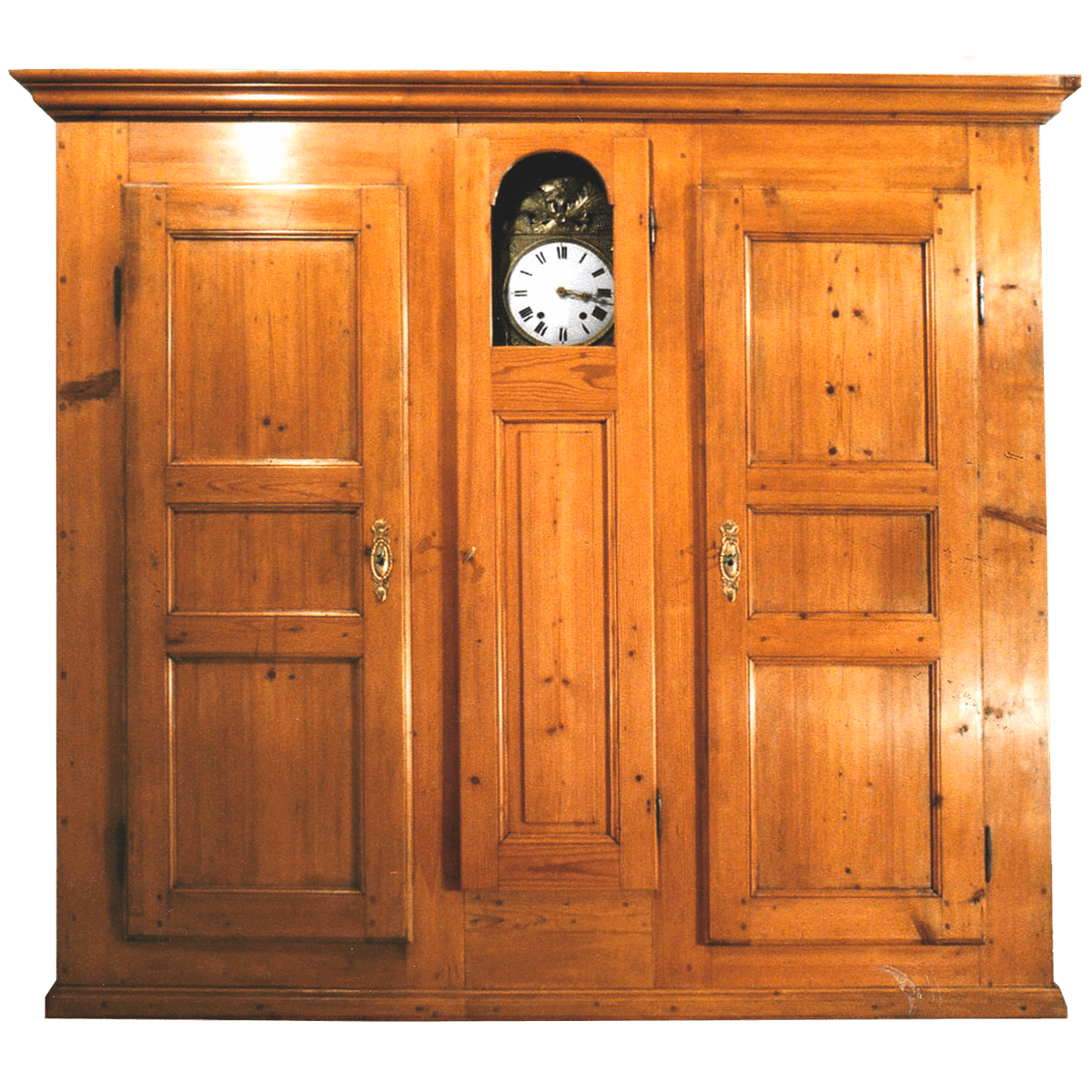 Double armoire avec pendule