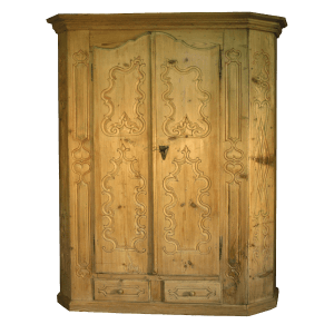 Armoire baroque sculptée à 2 portes