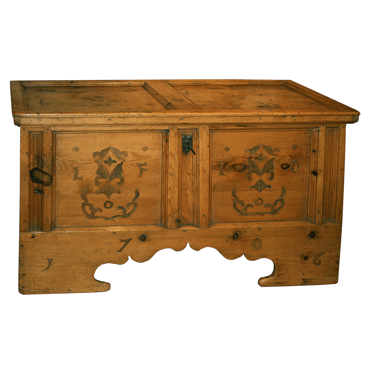 Coffre marqueté