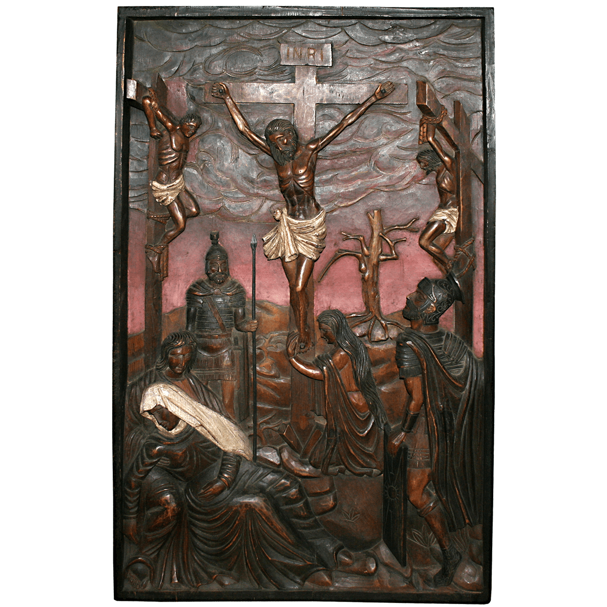 Haut-relief, crucifixion de Jésus