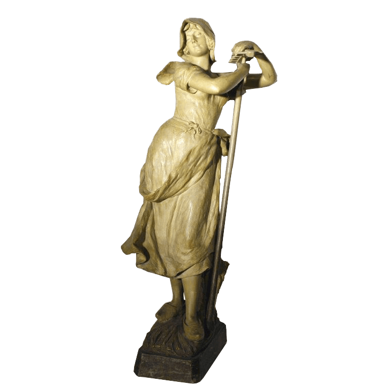 Statue en terre cuite de Friedrich Goldscheider (1845-1897)