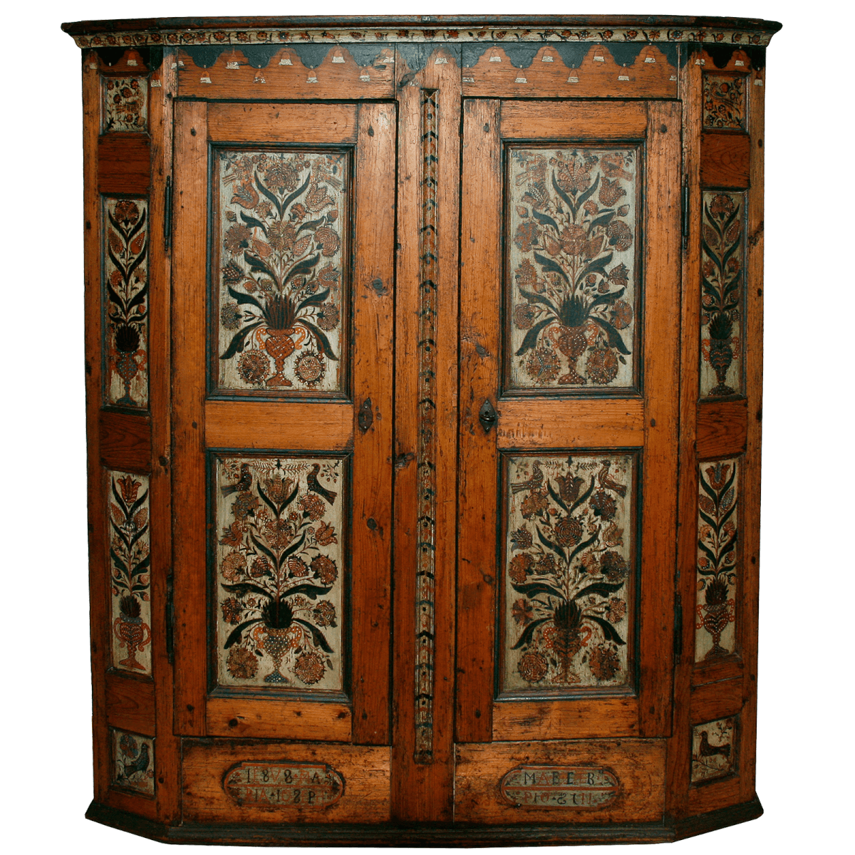 Rare armoire peinte