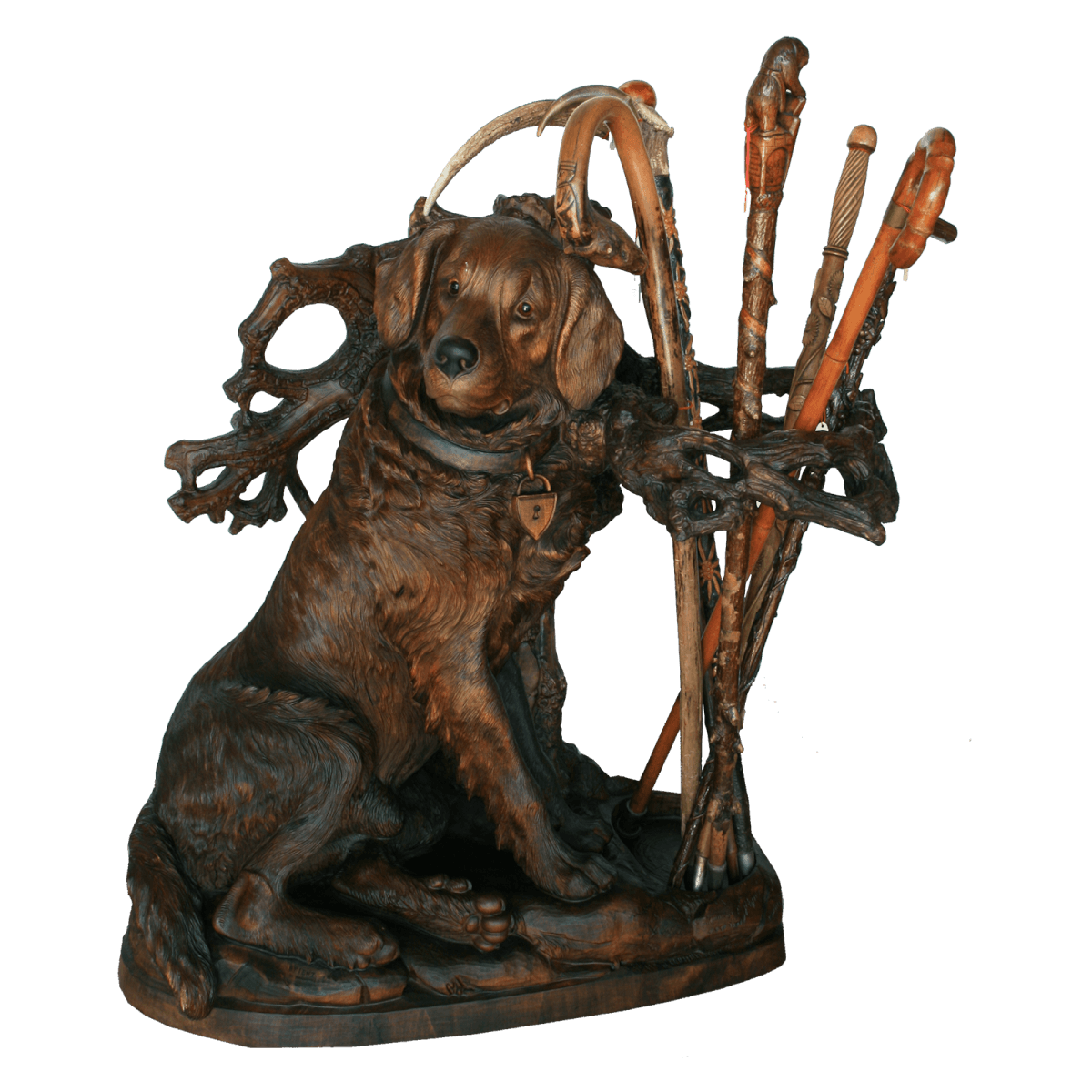 Chien porte-canes