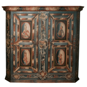 Armoire de mariage, peinte, à 2 portes