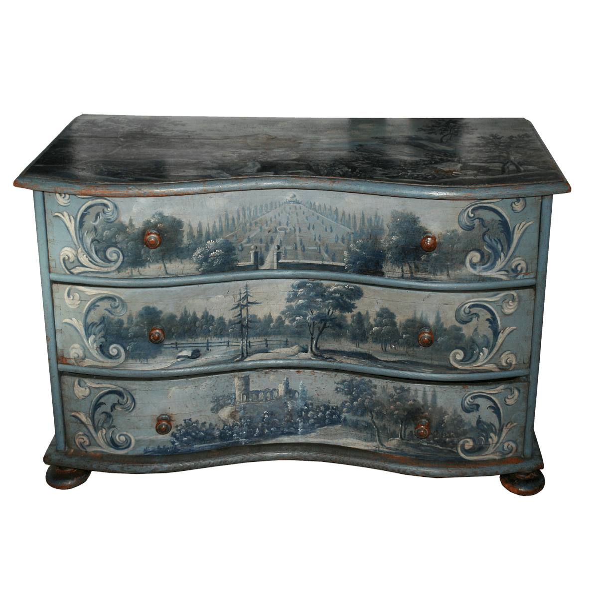 Commode peinte à 3 tiroirs