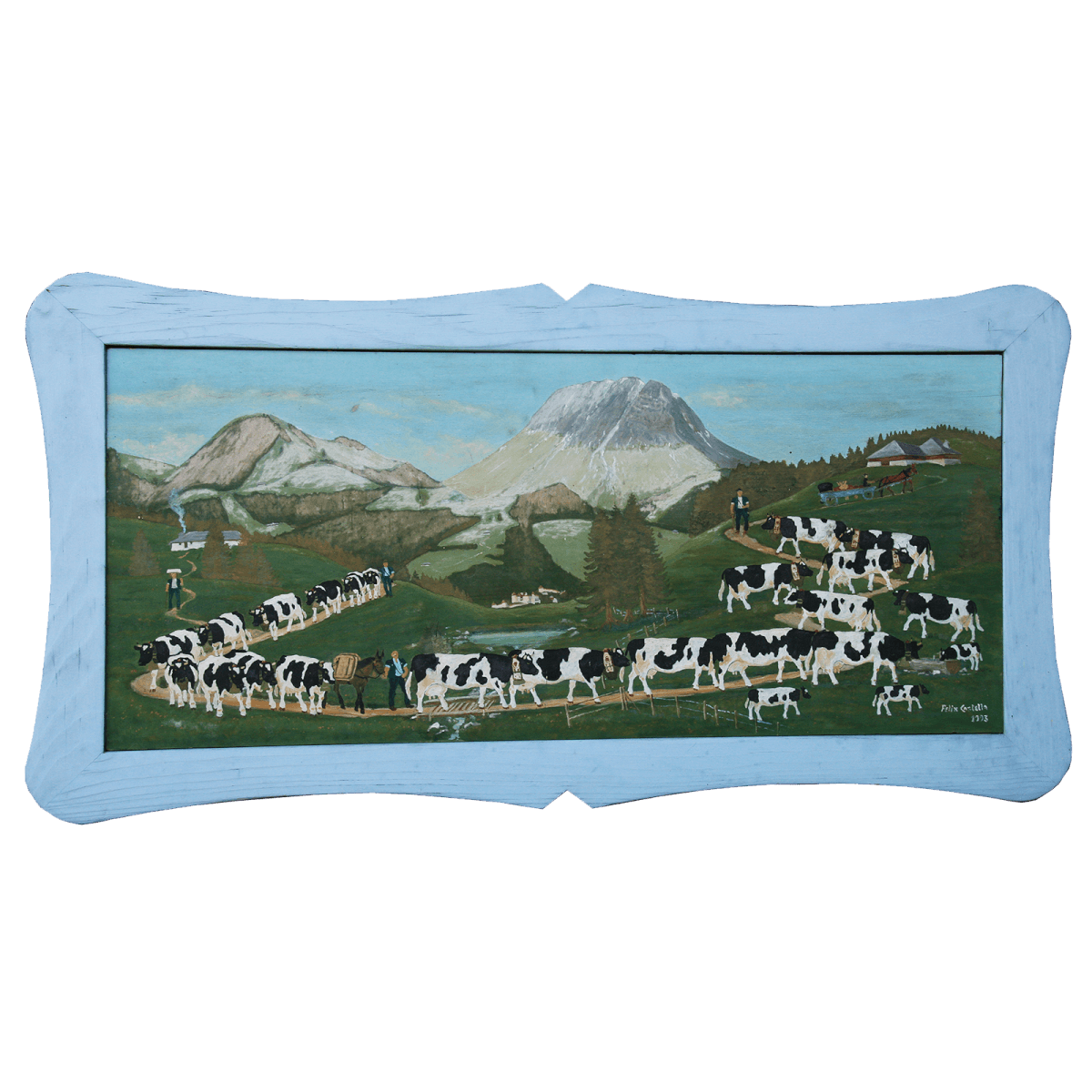 Poya (montée à l'alpage) de Felix Castella (1917-1996)