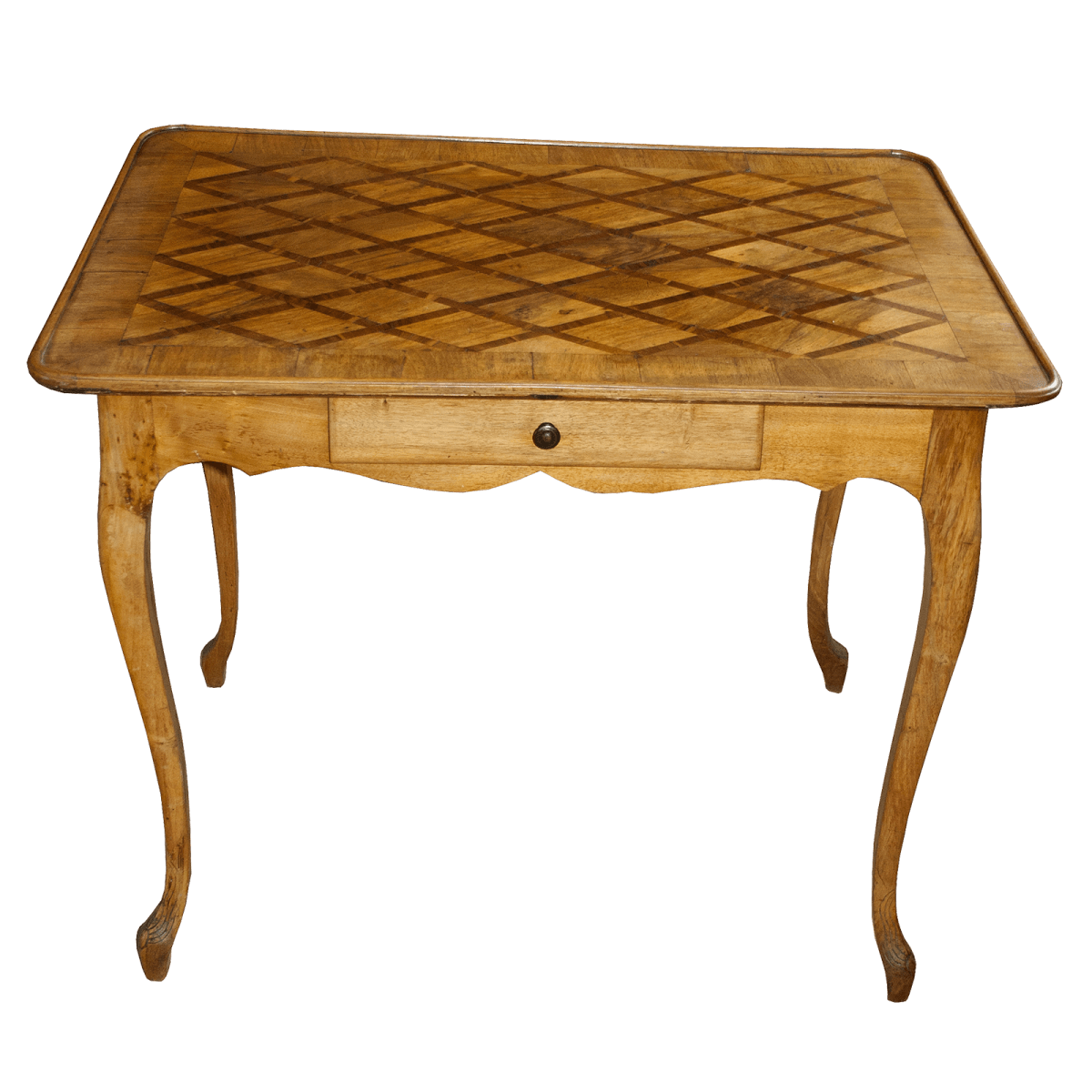 Table à cuvette marquetée style Louis XV