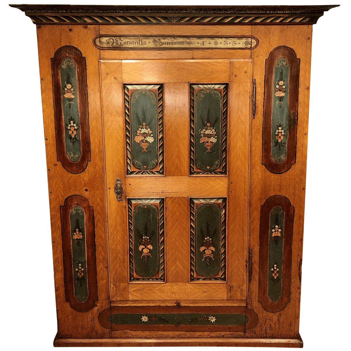 Armoire peinte à une porte