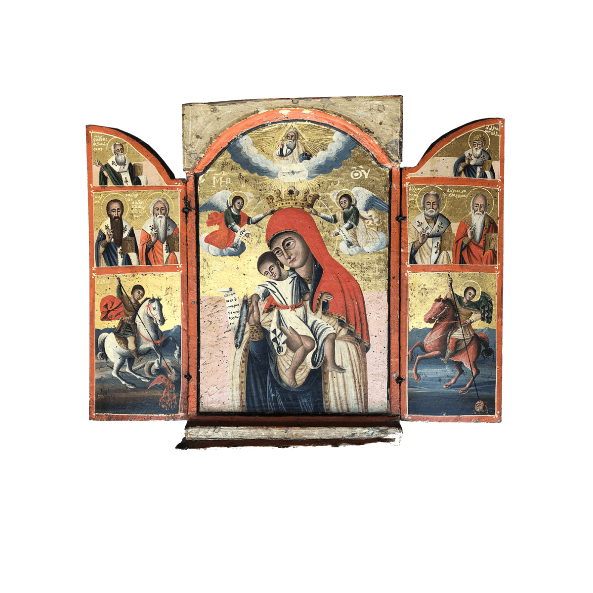 Icône triptyque grecque.