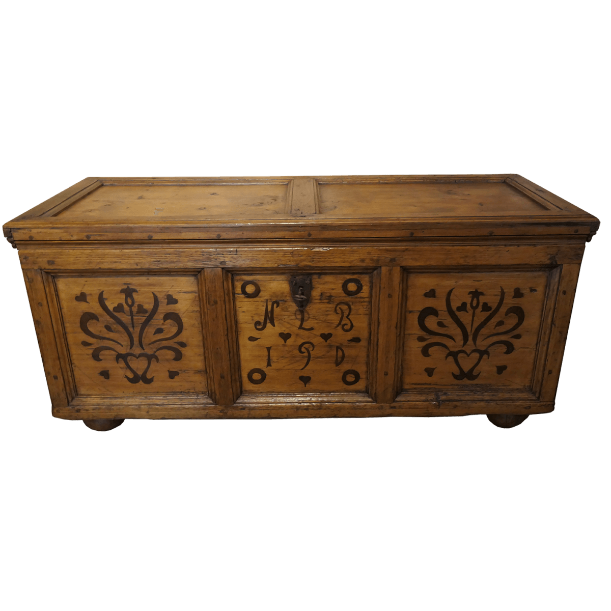 Coffre marqueté