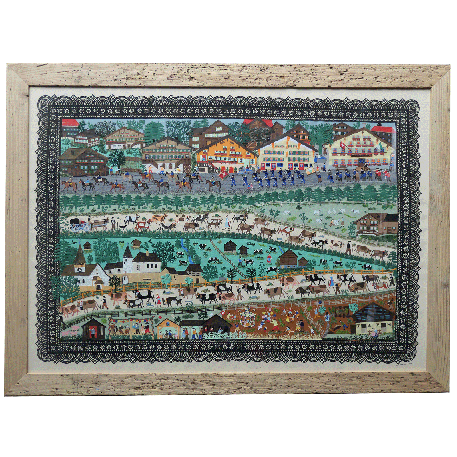 Grand découpage d'Yvette Rossier.