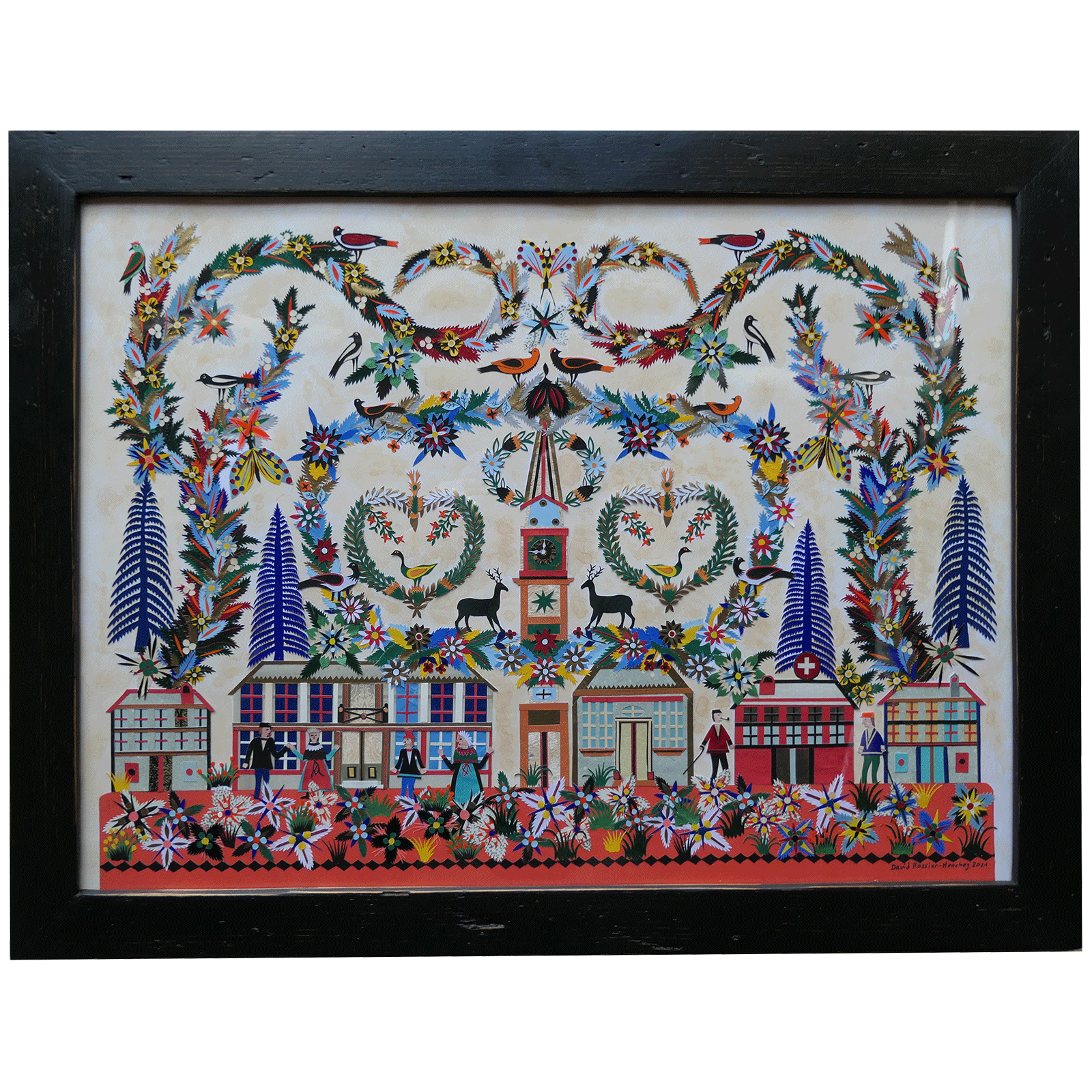 Découpage de David Rossier.