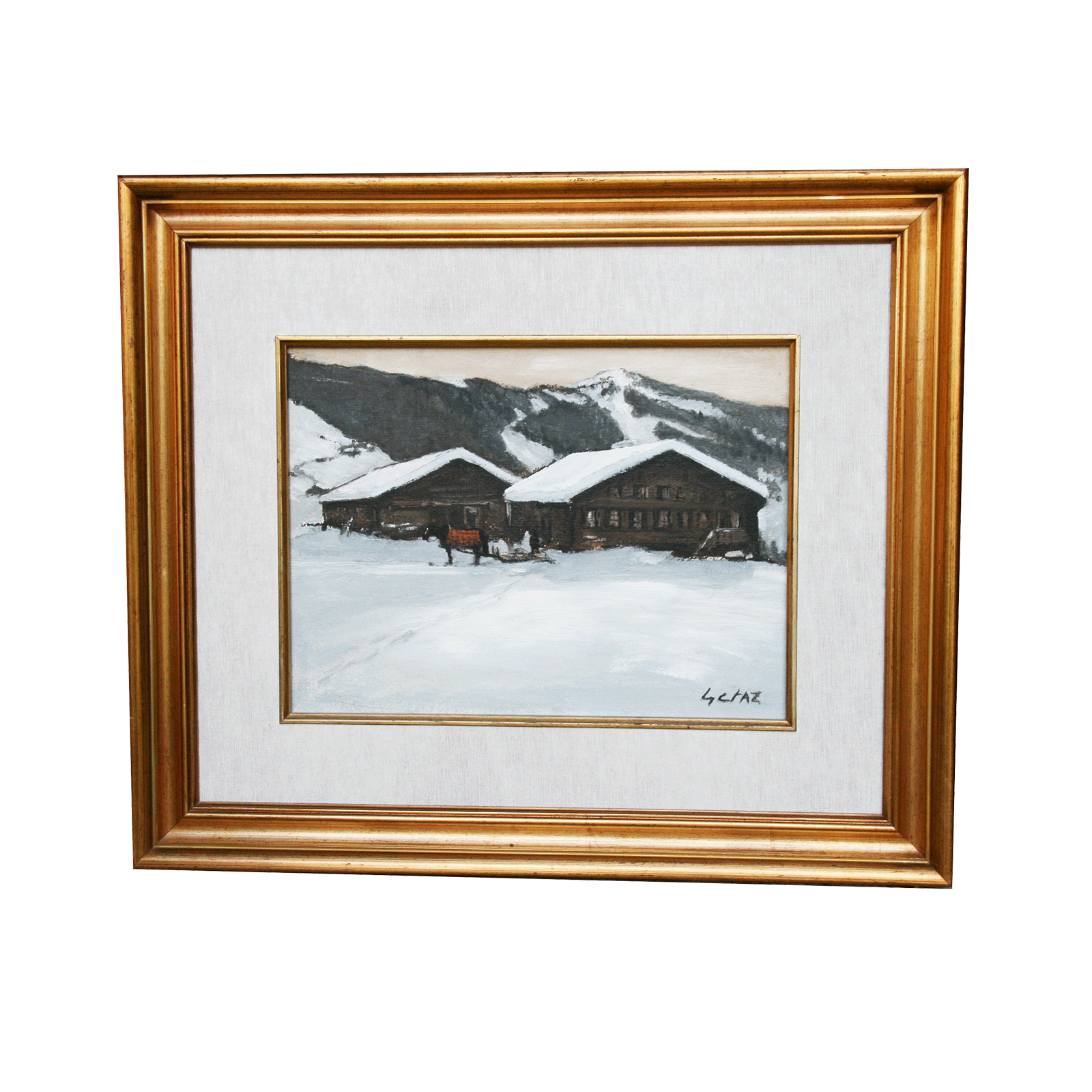 Huile sur toile de Jean-Louis Gétaz (1931-2002)