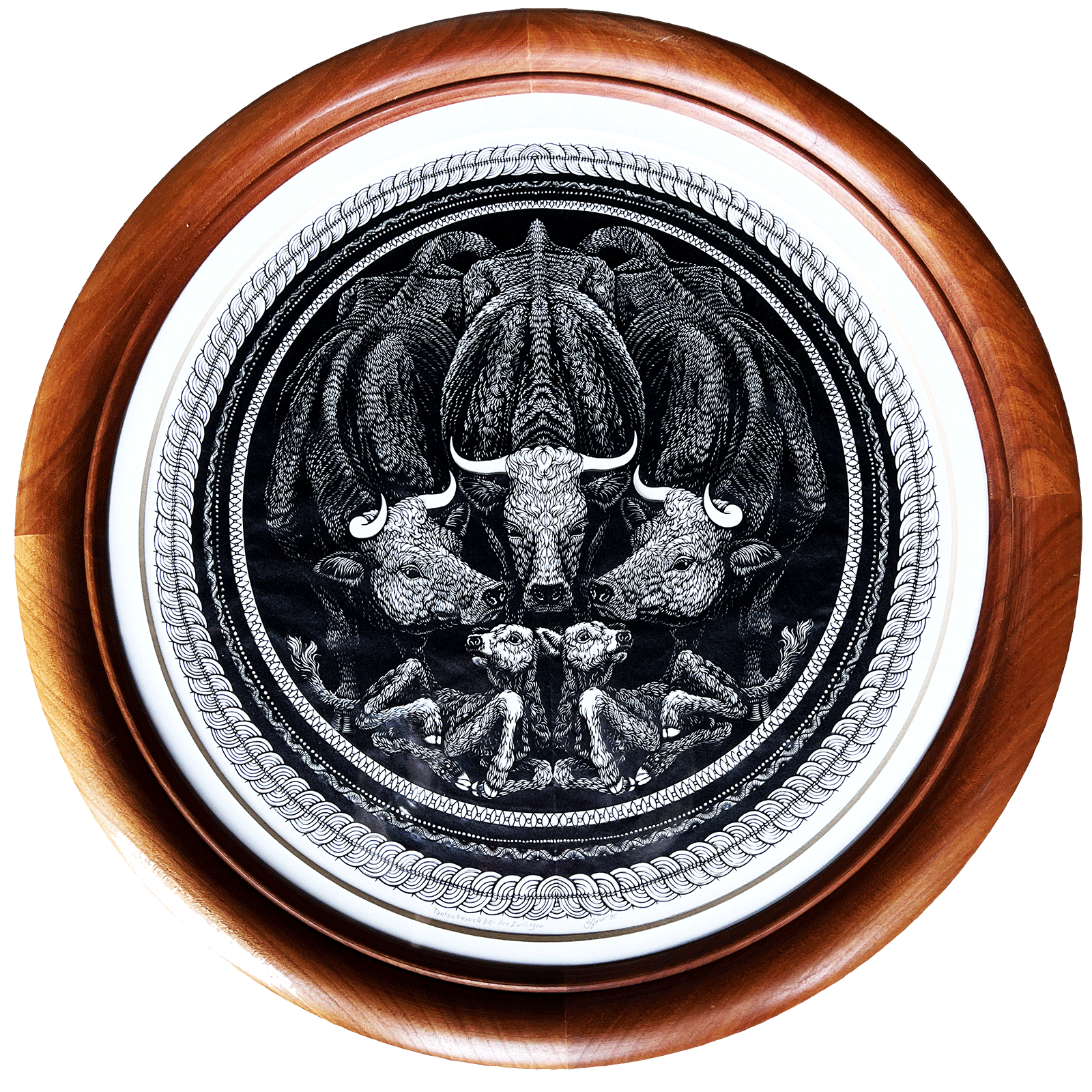 Splendide découpage rond d'Ersnt Oppliger