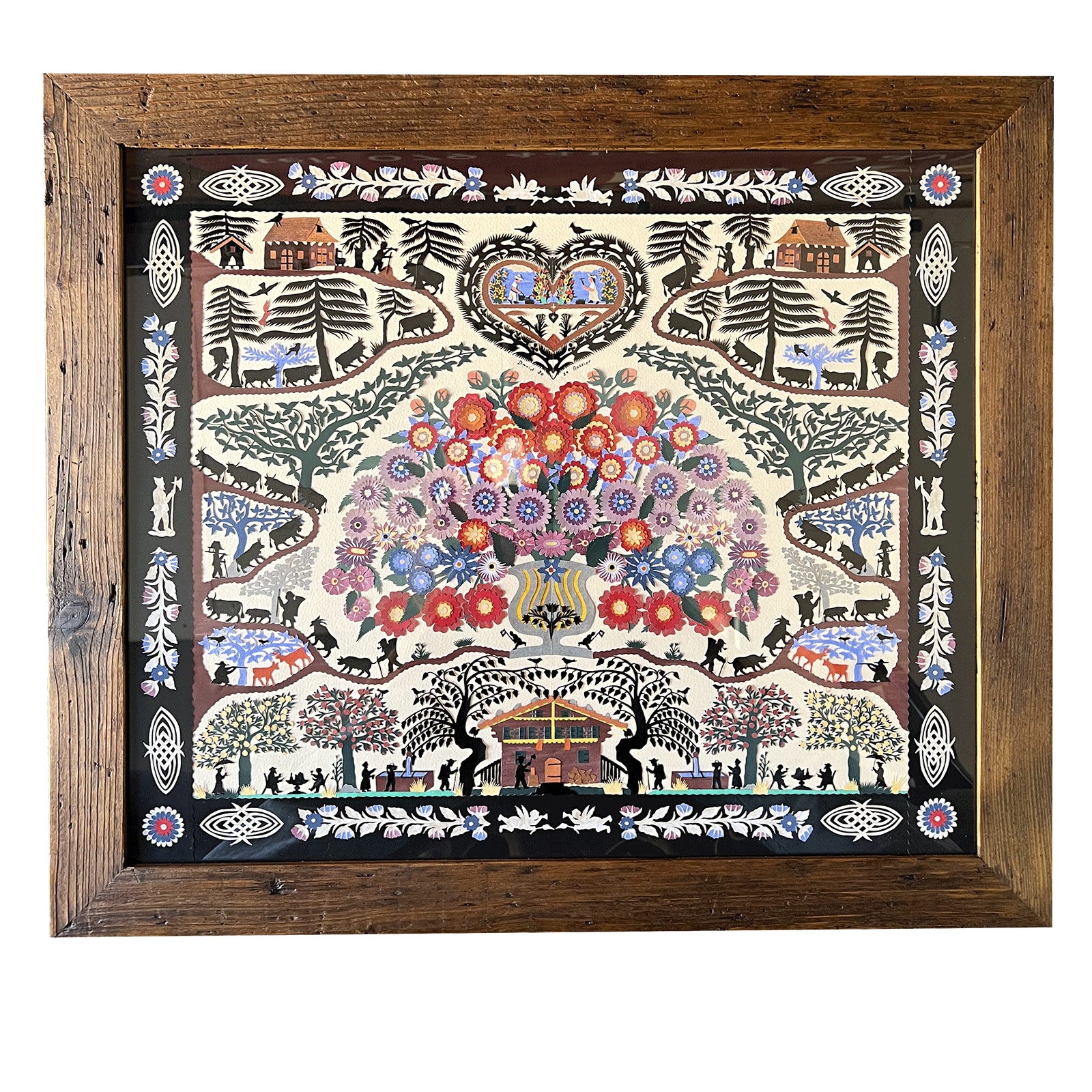 Découpage de David Rossier dans l'esprit de Louis Saugy (1871-1953)