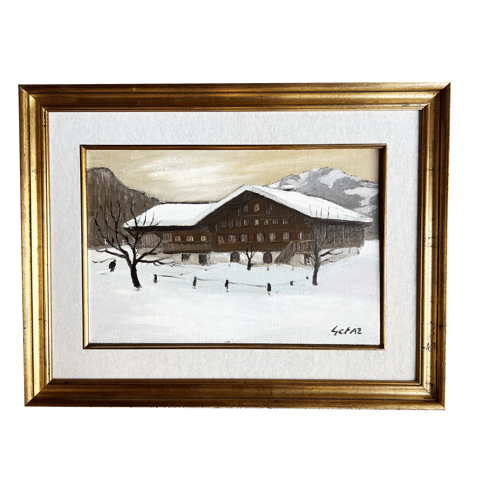 Huile sur toile de Jean-Louis Gétaz (1931-2002)