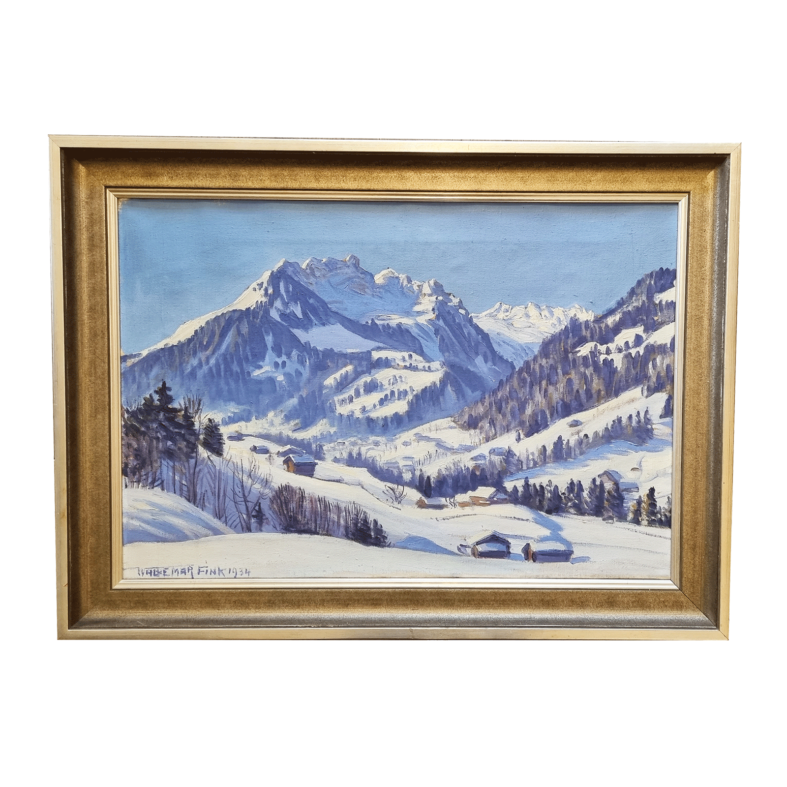 Huile sur toile de Waldemar Fink (1883-1948)