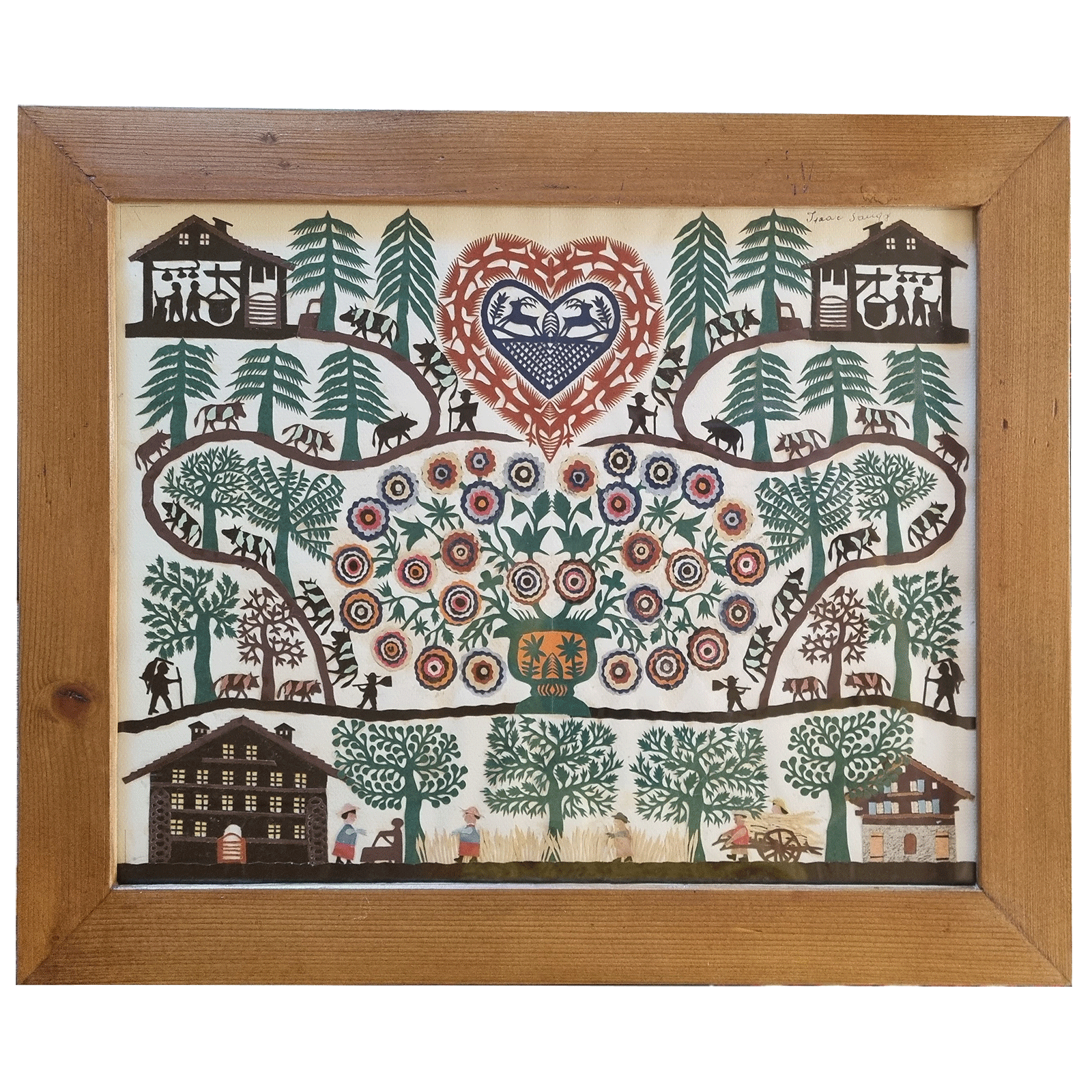 Découpage d'Isaac Saugy (1892-1990)