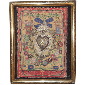 Rare Ex-voto brodé