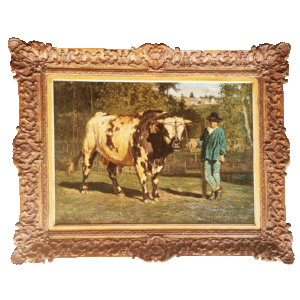 Huile sur toile d'Emile Van Darcke de Lummen (1827-1890)