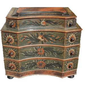 Commode miniature peinte (env. 1800)