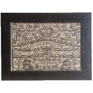 Exceptionnel découpage de Johann Jakob Hauswirth (1809-1871)