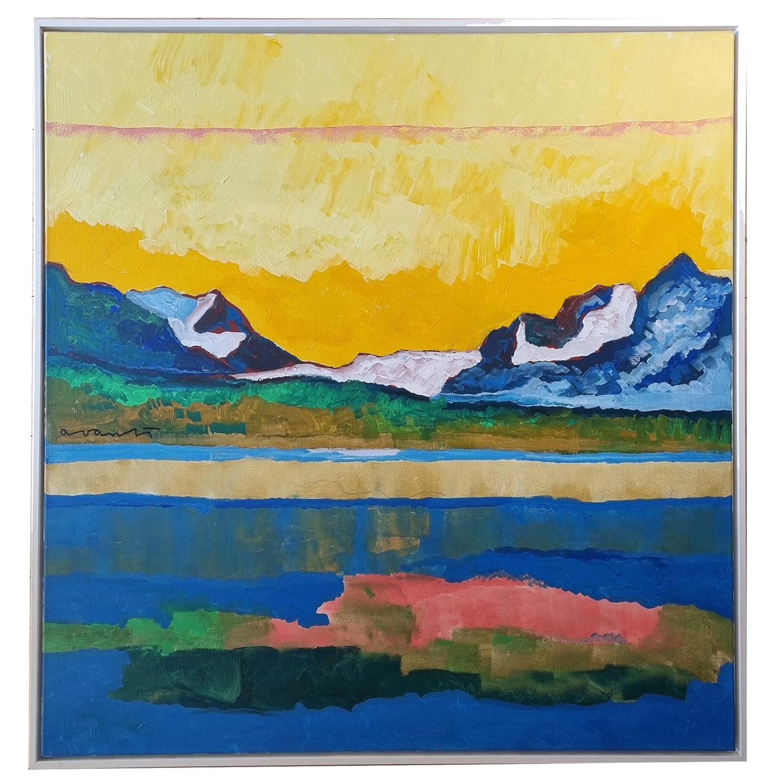 Magnifique huile sur toile de Giorgio Avanti (1946- )