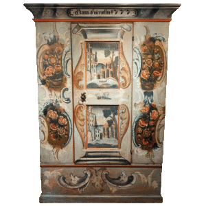 Armoire peinte à une porte