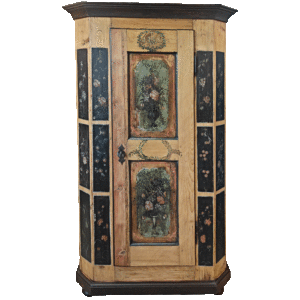Armoire peinte étroite - 1 porte