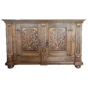 Dressoir marqueté à deux portes