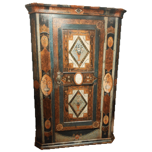 Armoire peinte à une porte