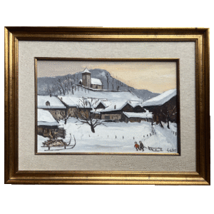 Huile sur toile de Jean-Louis Gétaz (1931-2002)