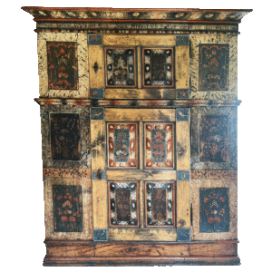 Buffet bernois peint