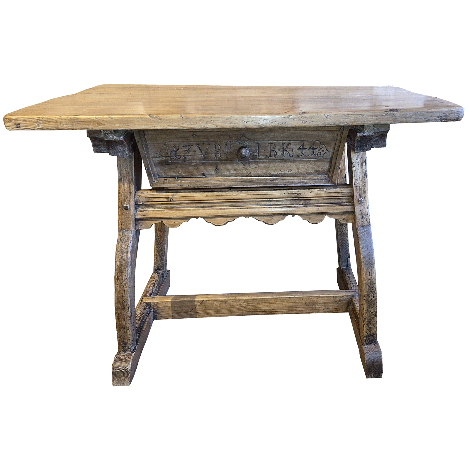 Petite table d'appui datée 1744